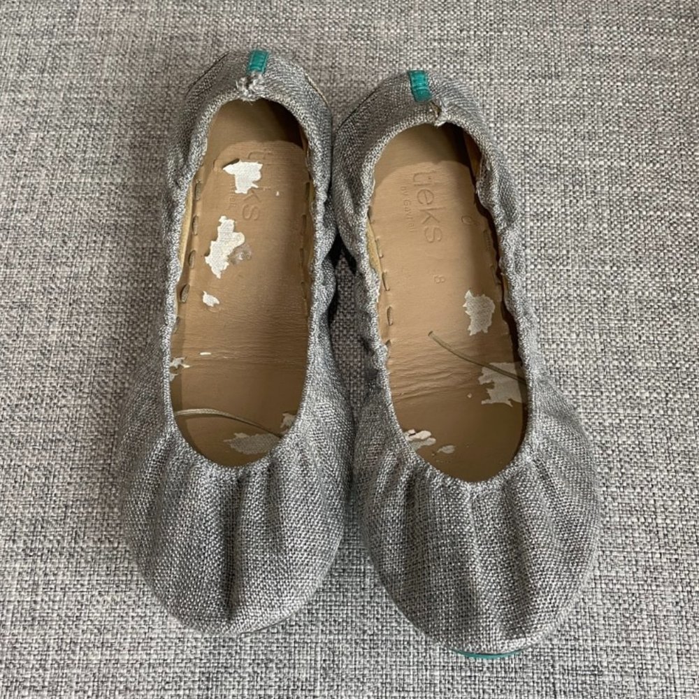 TIEKS by Gavrieli Women’s Silver Lake Vegan Ballet Flats Sz 8